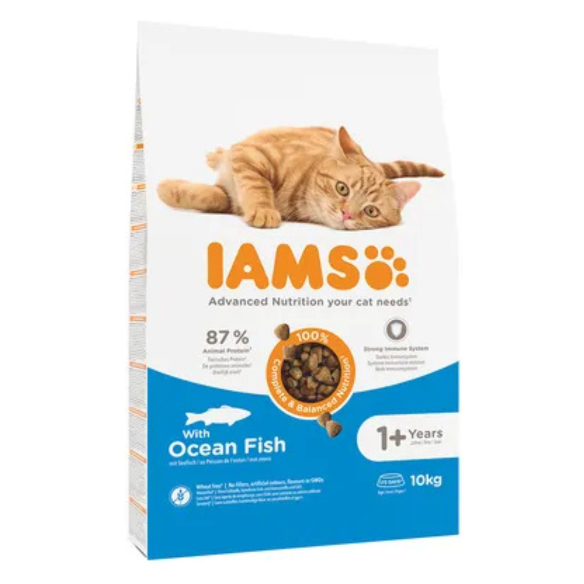 IAMS Adult Fisk i 10 kg sæk til katte