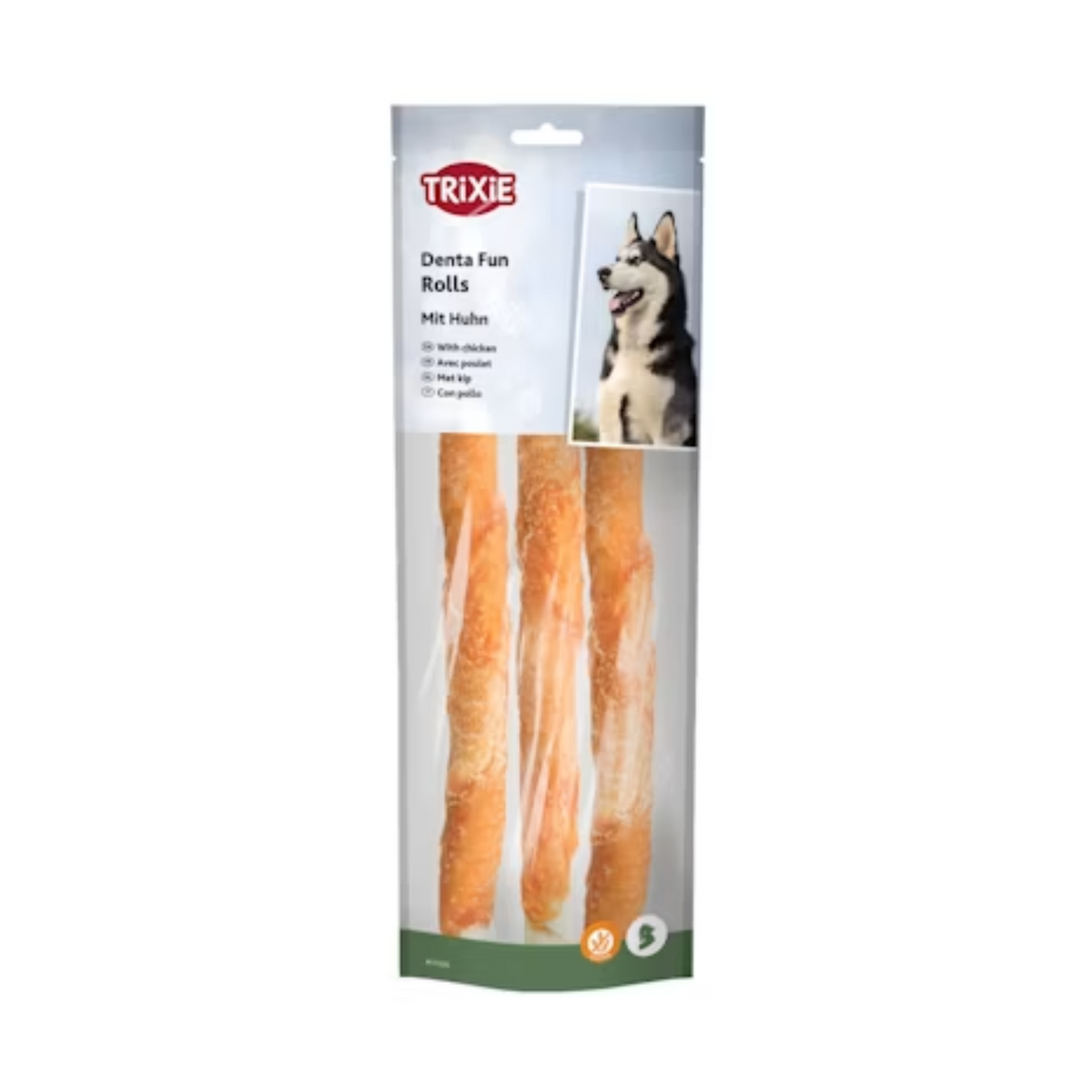 Tyggeruller m/Kylling Store i 3 stk pakning til hunde fra Trixie – billede 2