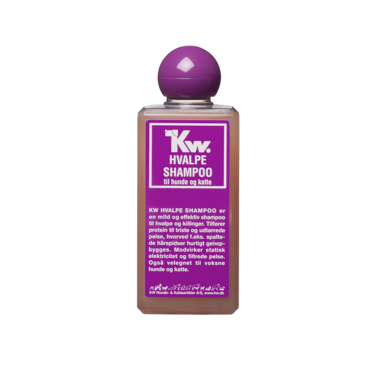 KW Hvalpe Shampoo i 200 ml flaske til hunde
