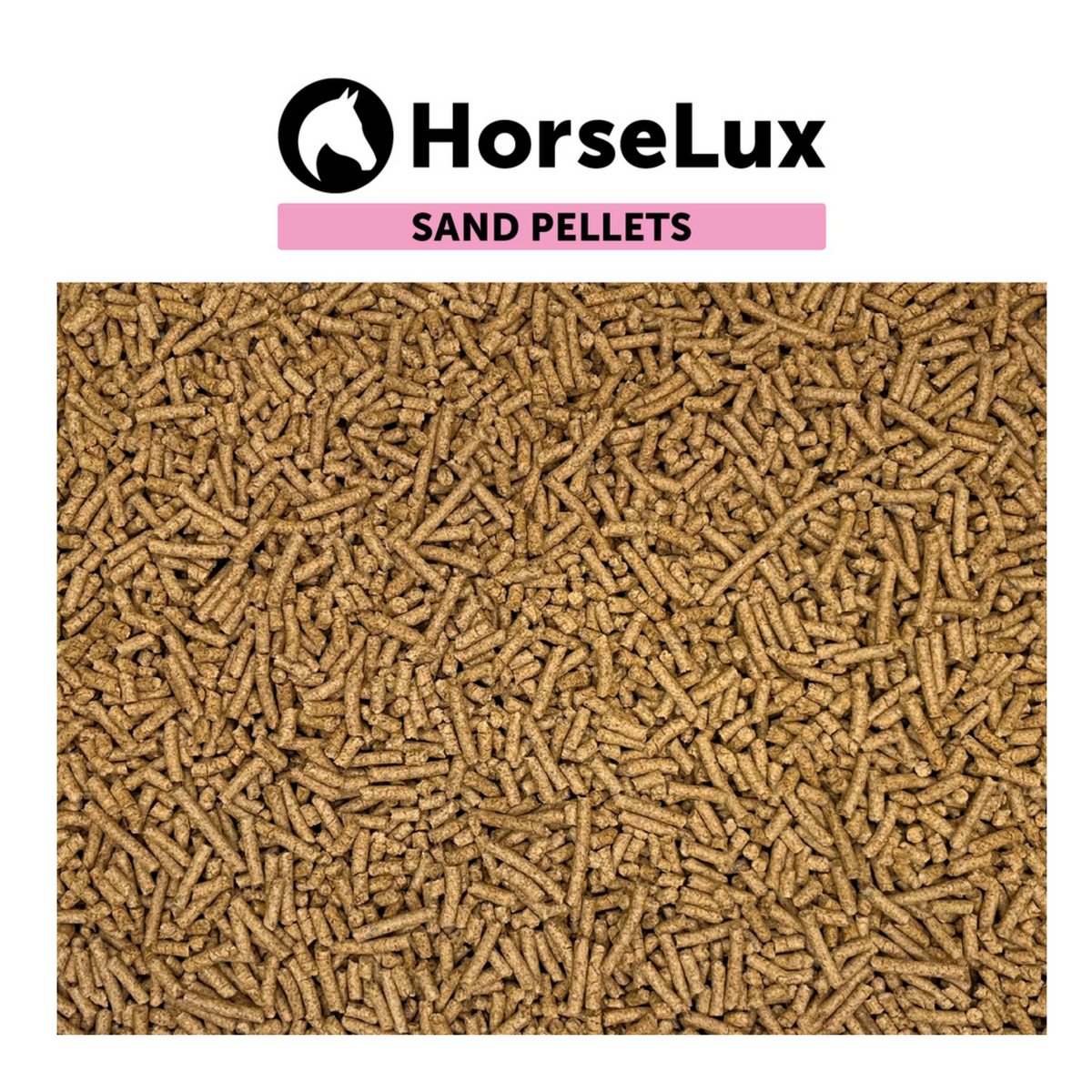 HorseLux Sandpellets Loppefrøskaller i 2 kg pose til heste – billede 2