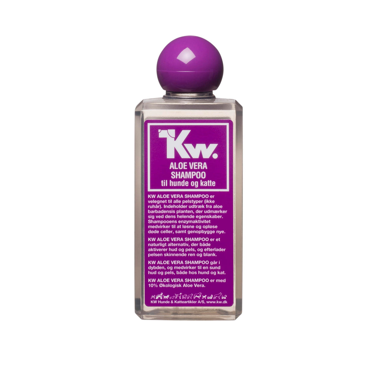 KW Aloe Vera Shampoo i 200 ml flaske til hunde