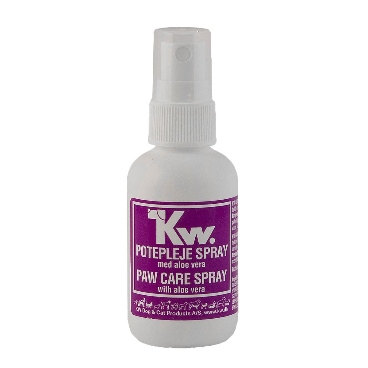 KW Potespray m. Aloe Vera i 50 ml flaske til hunde