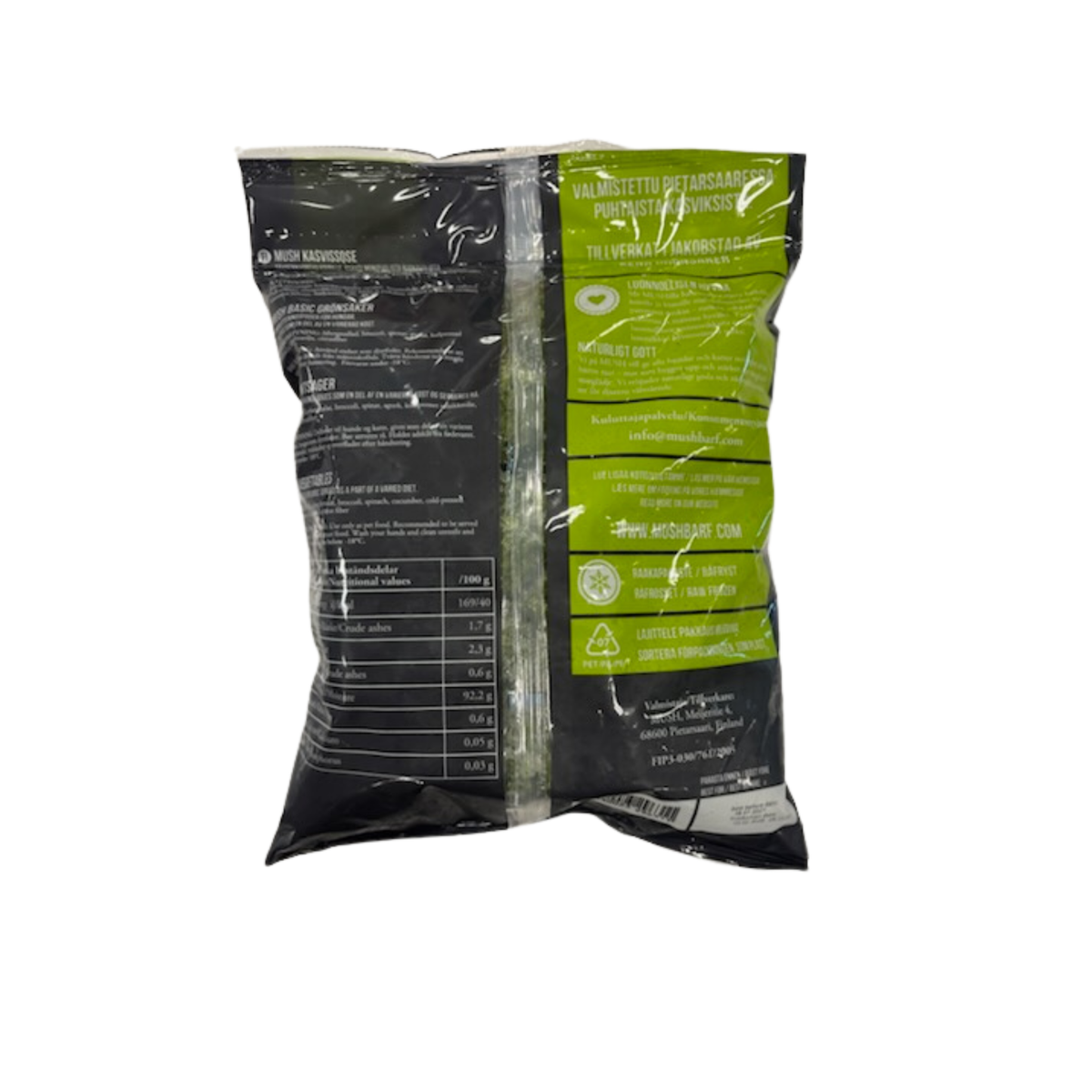 MUSH Grøntsager i 1 kg pose til hunde – billede 2