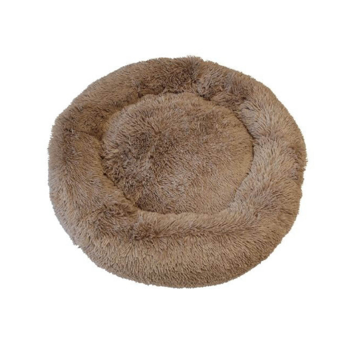 Luksus Fluffy Donutseng Brun til hunde fra Meldgaard