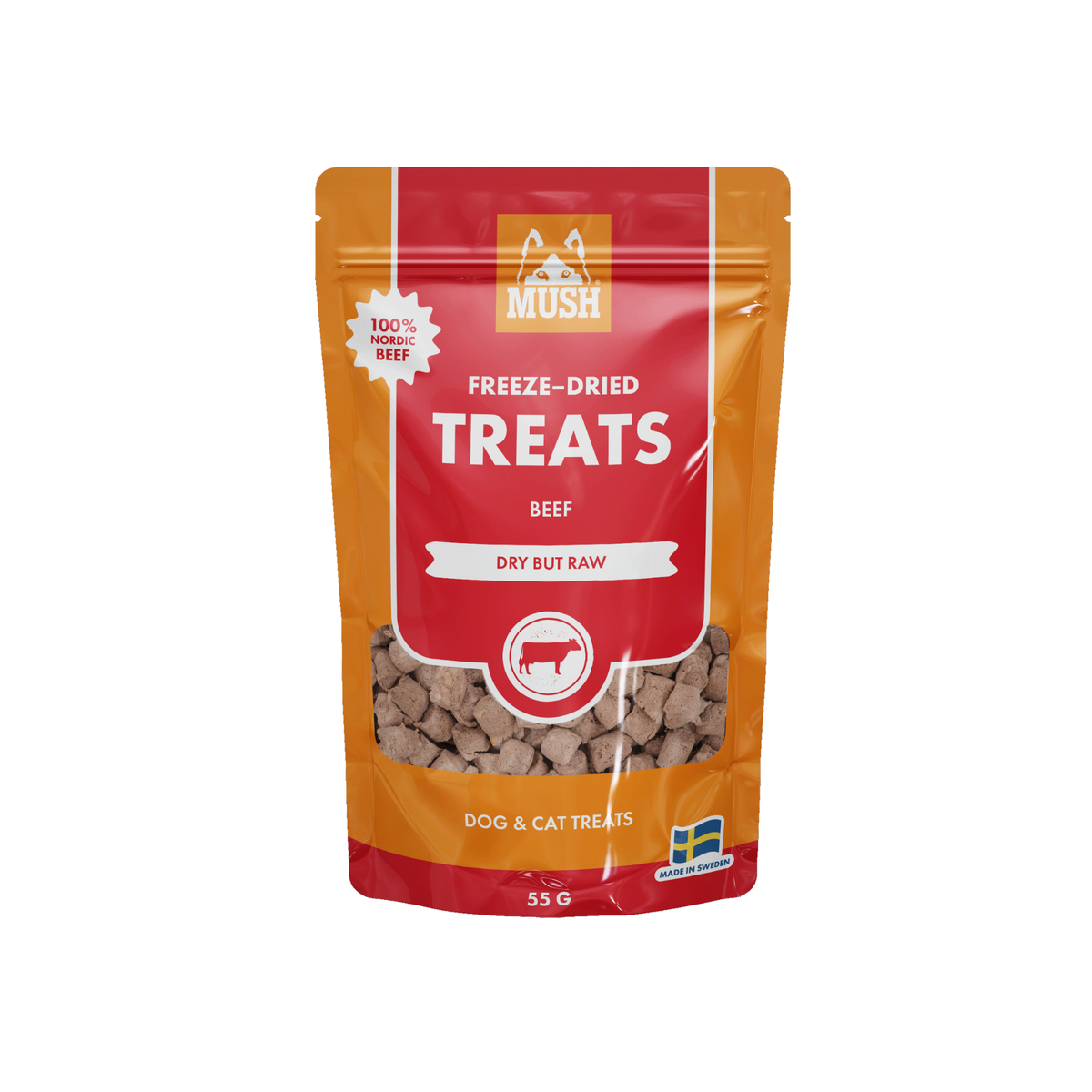 MUSH Treat Okse i 55 g pose