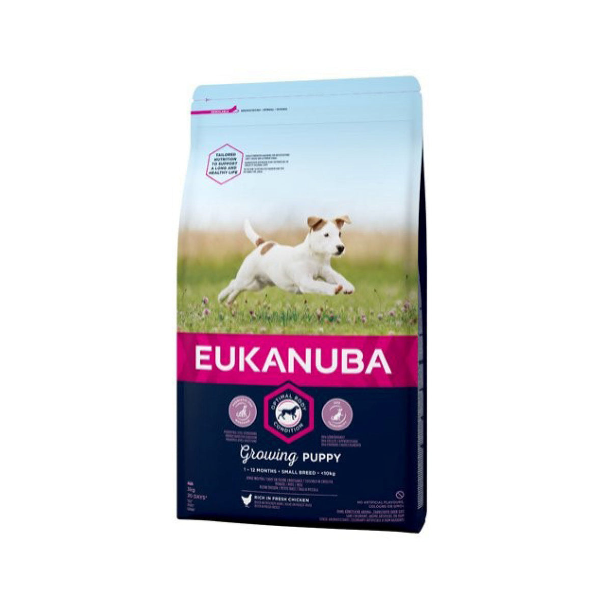 Eukanuba Puppy Junior Small i 3 kg pose til hunde