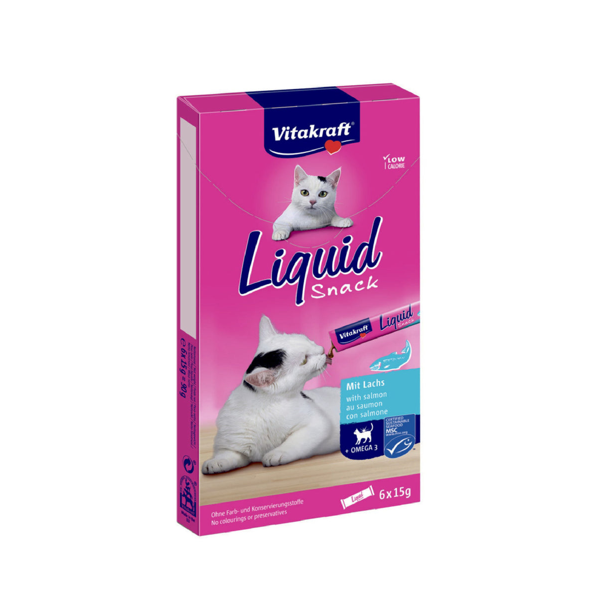 Vitakraft Kattesnack flydende med Laks til katte