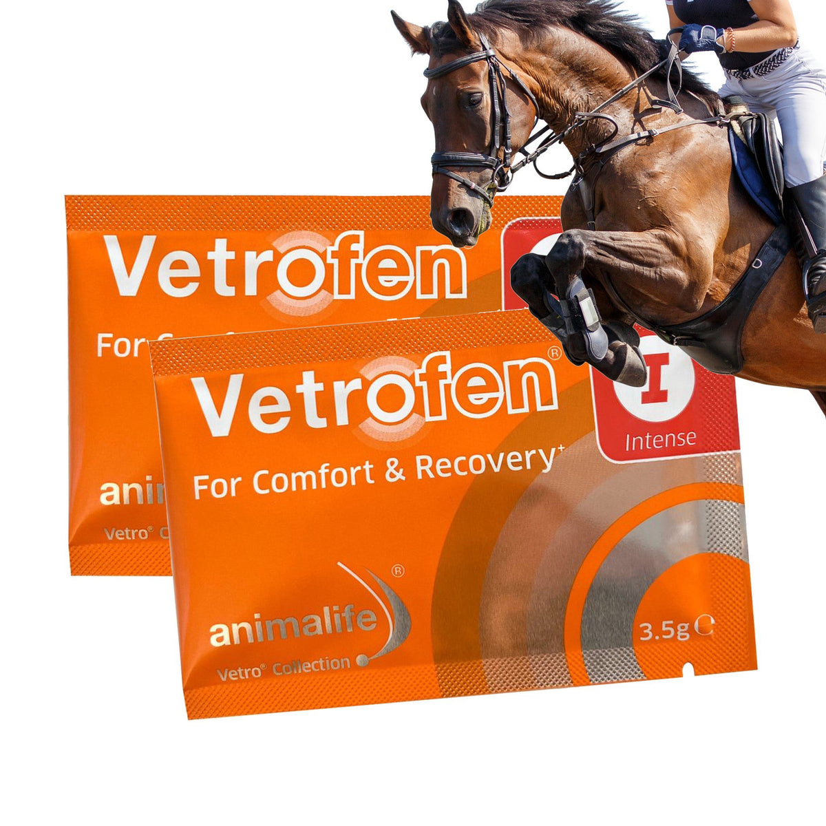 Vetrofen Intense hestefoder i 3,5 g pose fra Animalife – billede 2
