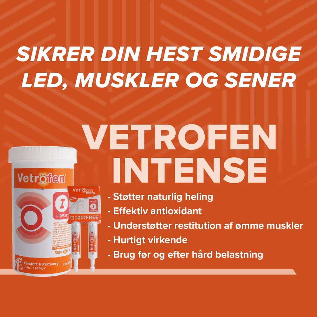 Vetrofen Intense hestefoder i 105 g pose fra Animalife – billede 2