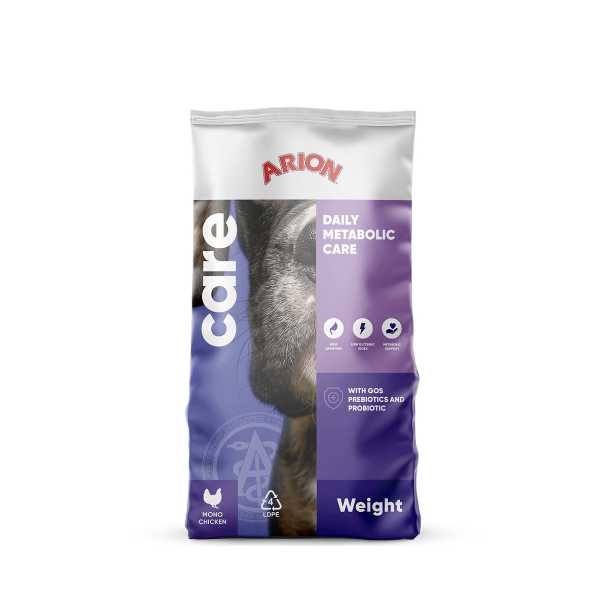 ARION Care Weight Adult Chicken i 2 kg pose til hunde