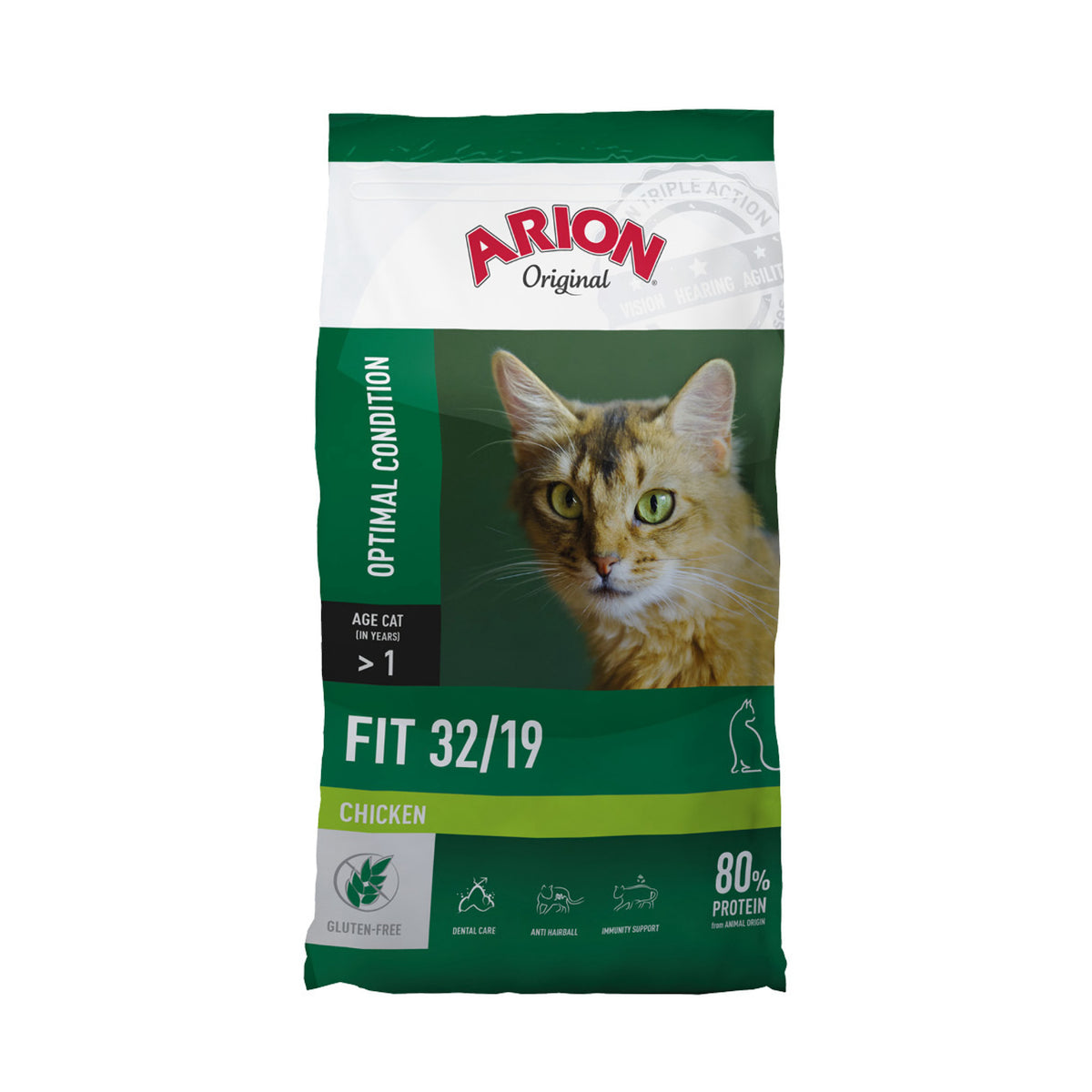ARION Cat Fit Optimal Condition Chicken i 7,5 kg pose til katte