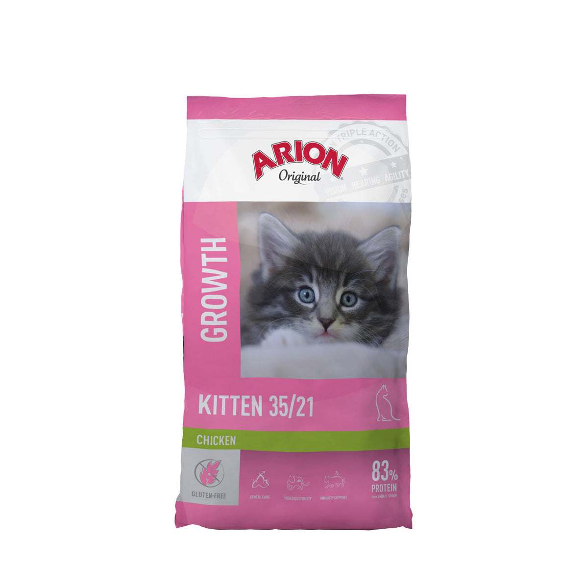ARION Cat Kitten Growth Chicken i 2 kg pose til katte