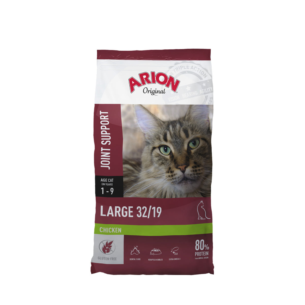 ARION Cat Large Joint Support Chicken i 2 kg pose til katte