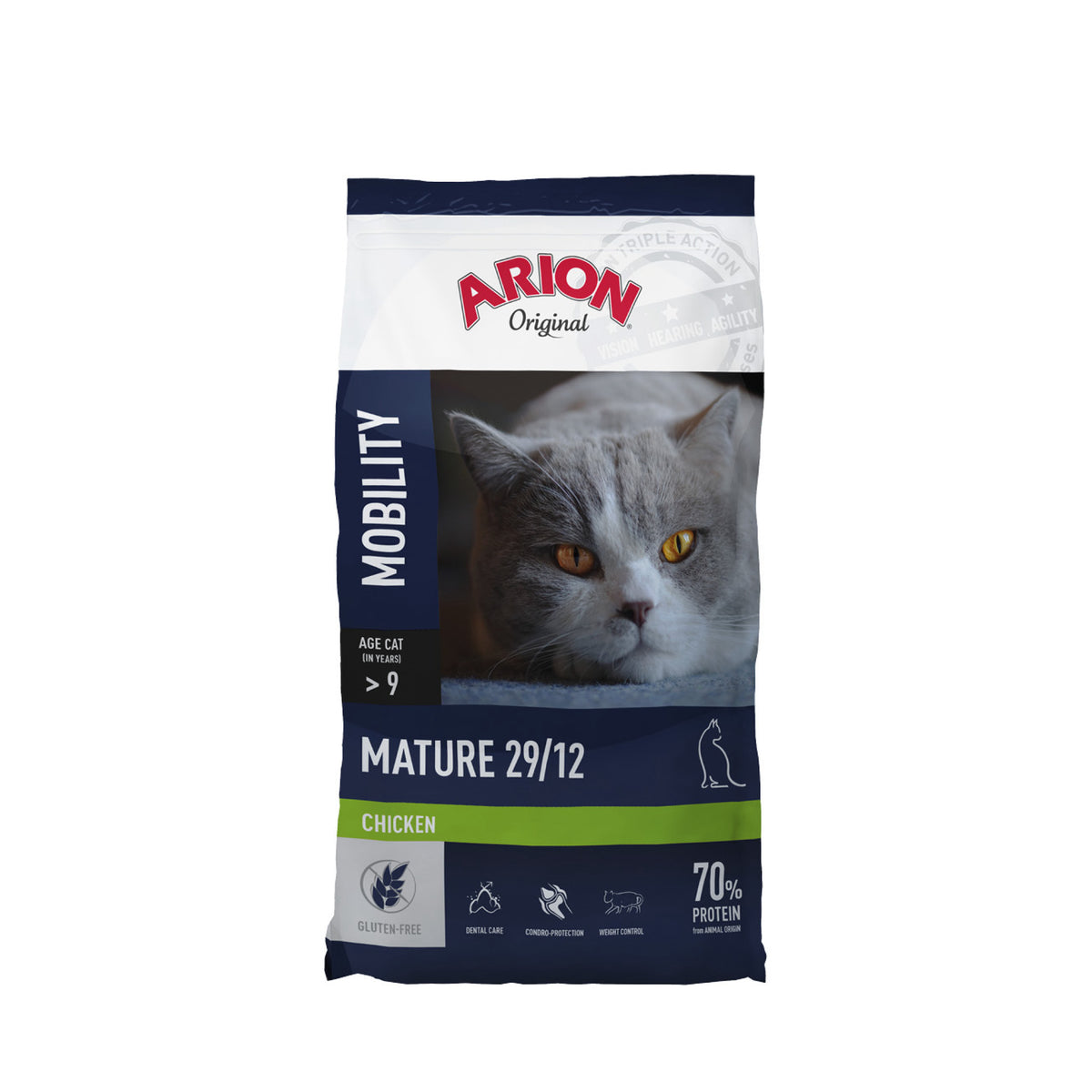 ARION Cat Mature Mobility Chicken i 2 kg pose til katte