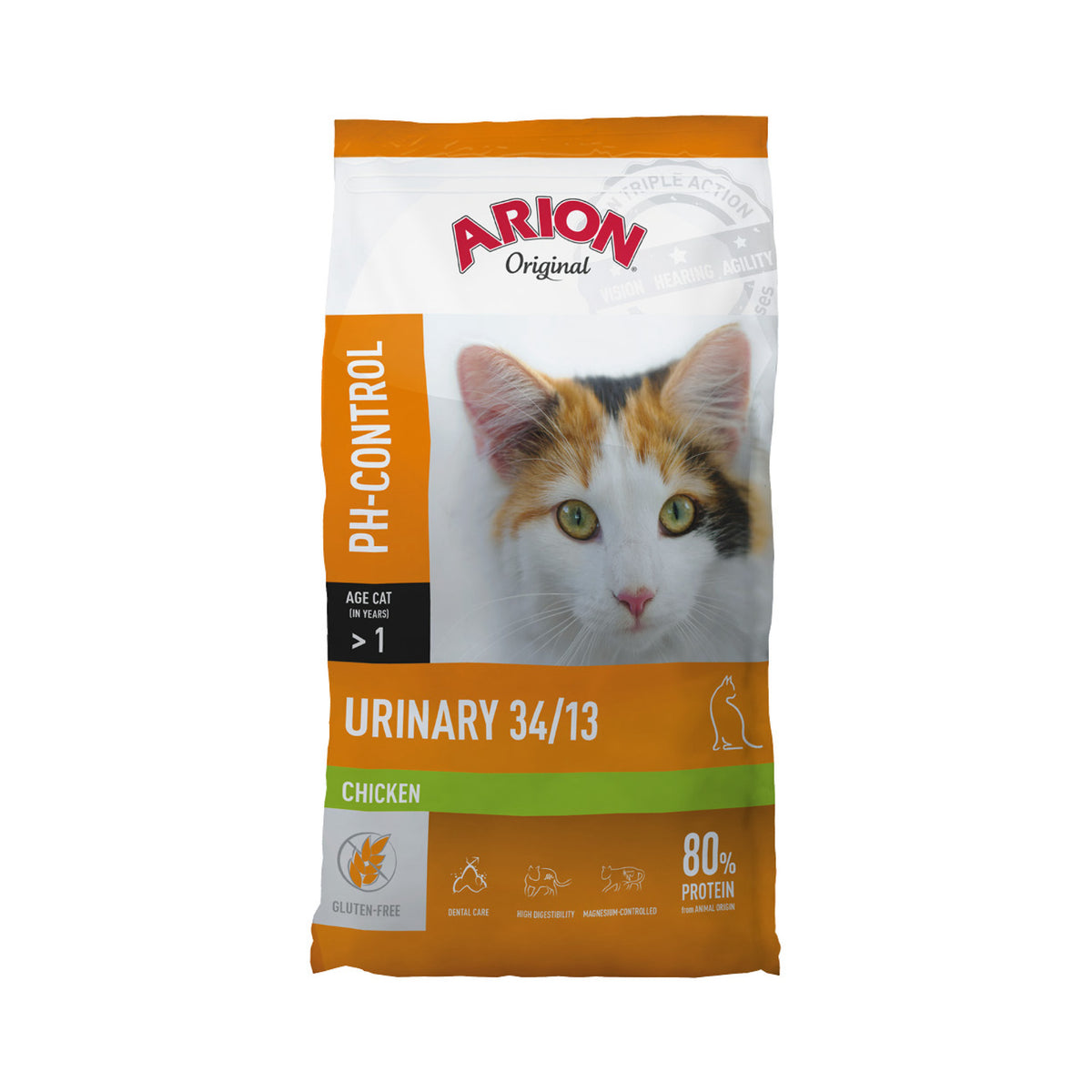 ARION Cat Urinary PH-Control Chicken i 7,5 kg pose til katte