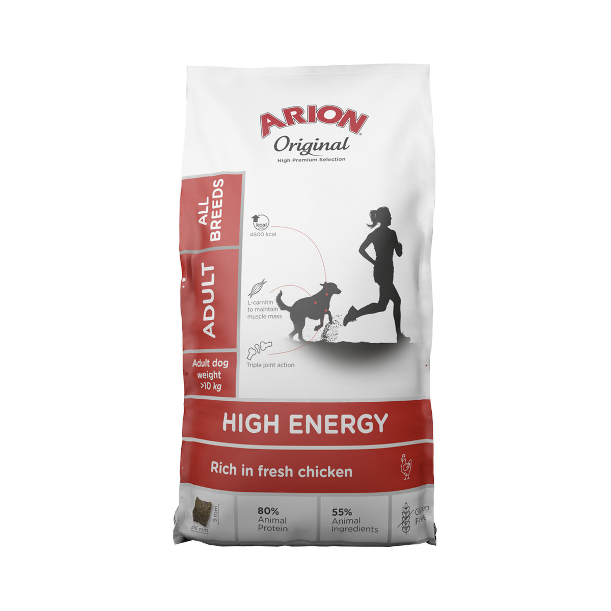 ARION High Energy Adult All Breed Chicken i 12 kg sæk til hunde
