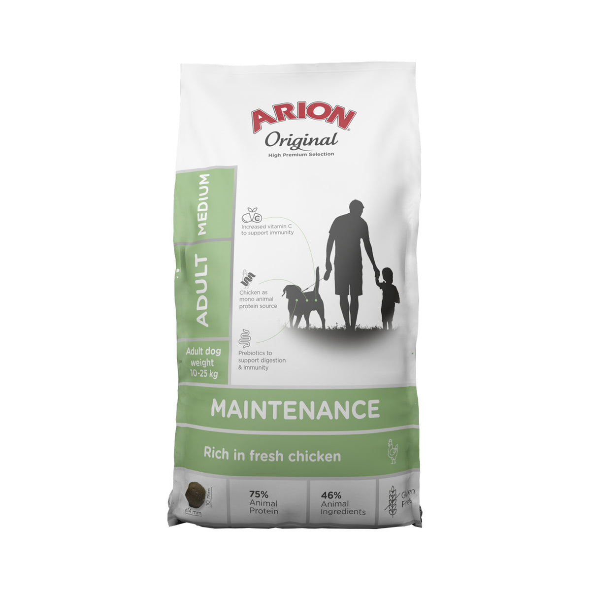 ARION Maintenance Adult Medium Chicken i 12 kg sæk til hunde