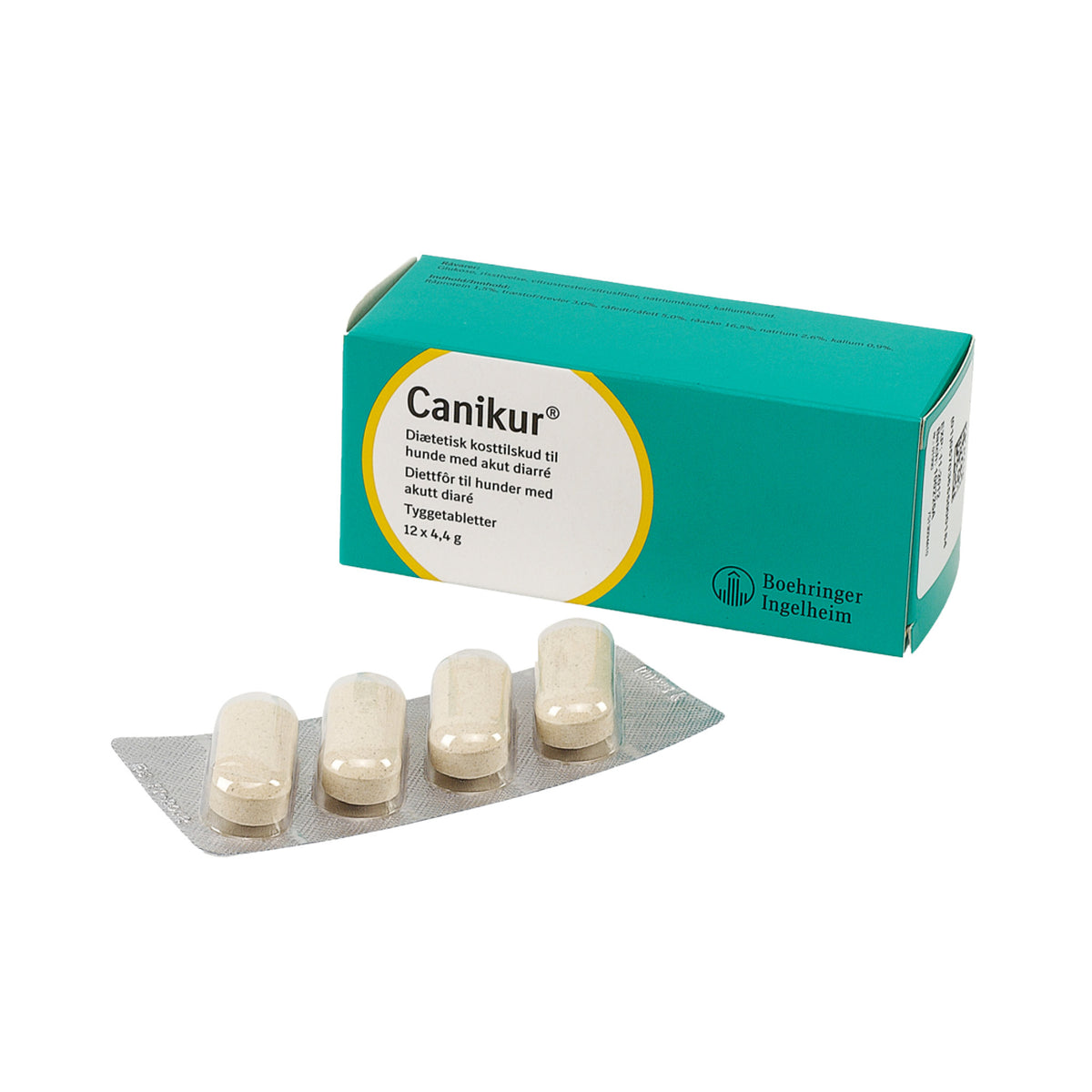 Canikur Tyggetablet i 12 x 4,4 g pose til hunde