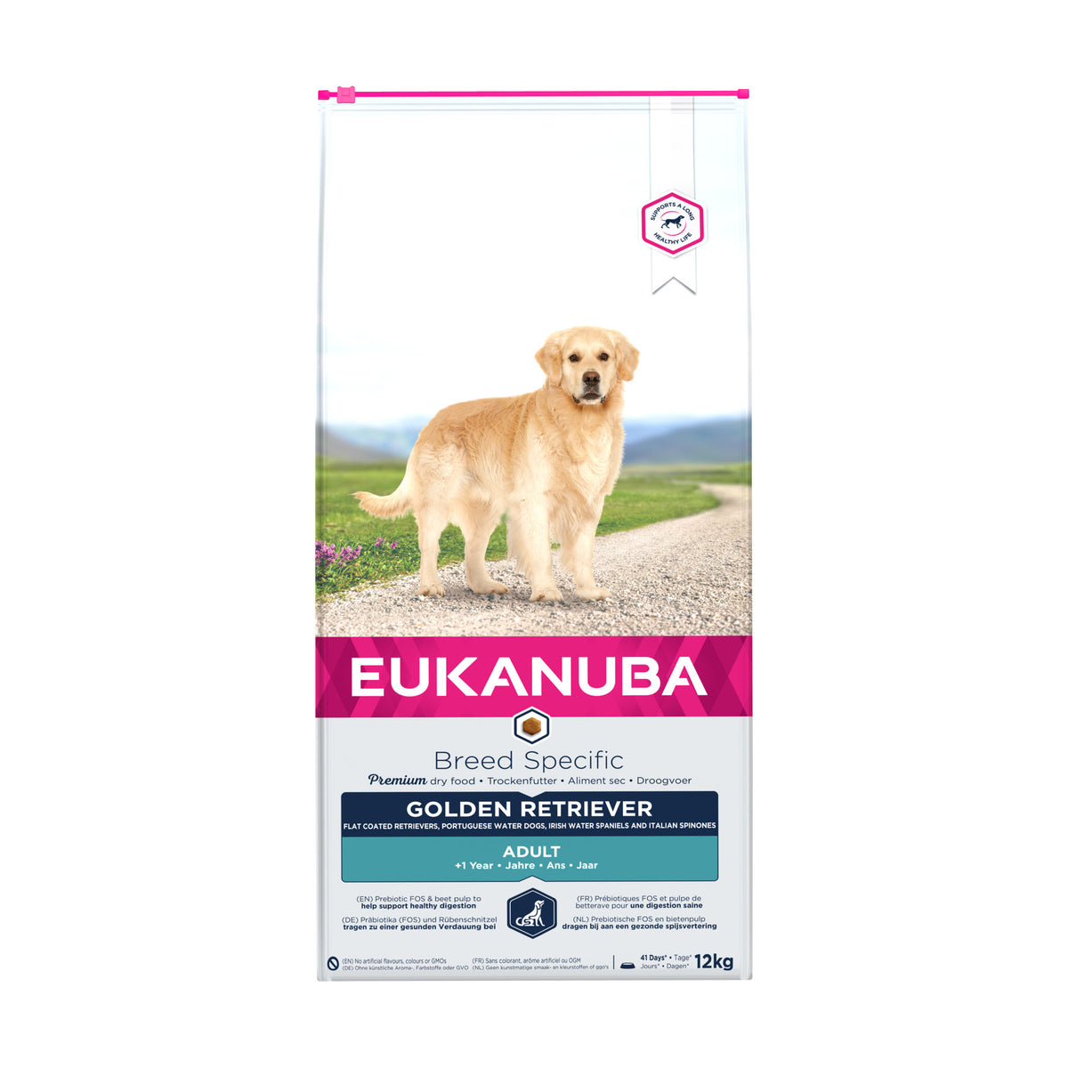 Eukanuba Adult Golden Retriever i 12 kg sæk til hunde
