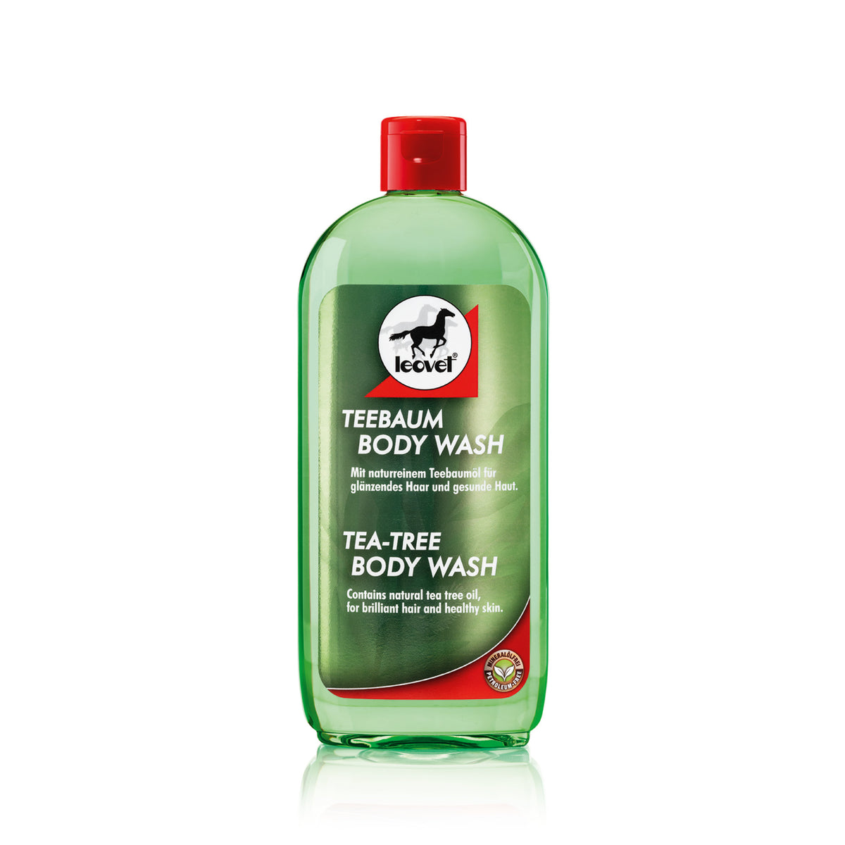 Leovet Tea-Tree Body Wash i 500 ml flaske til heste