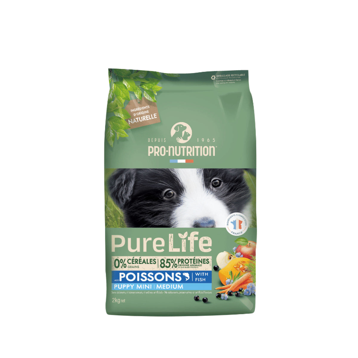 PureLife Puppy Mini / Medium Kornfrit i 2 kg pose til hunde – billede 4