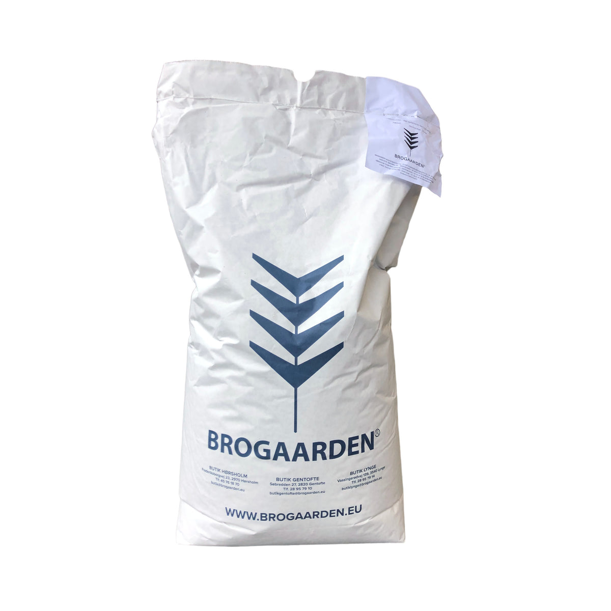 Valset Byg hestefoder i 20 kg sæk fra Brogaarden