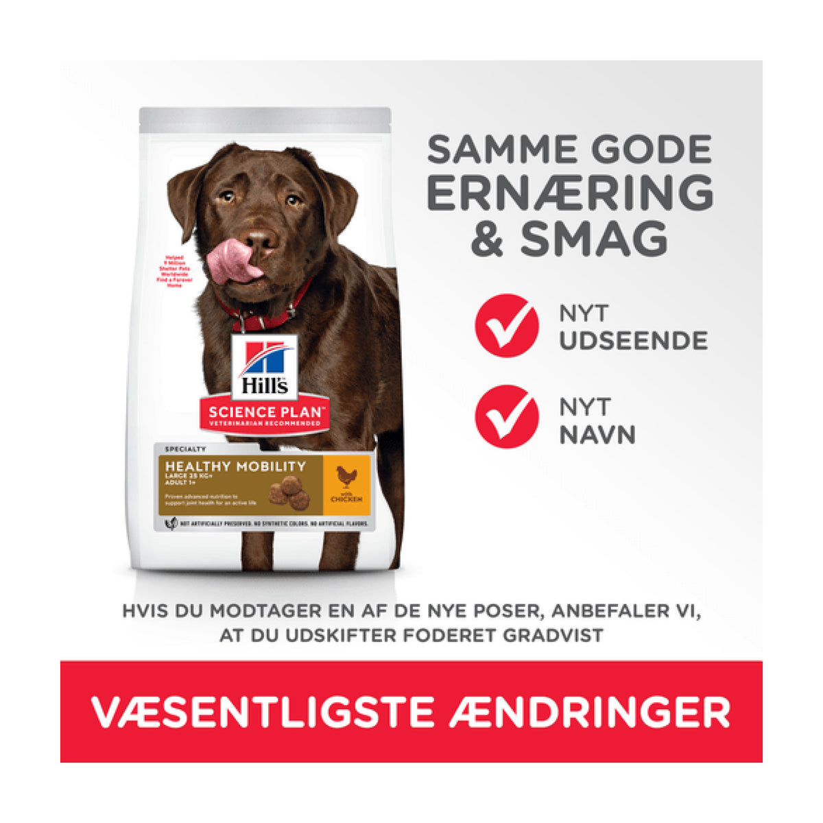 Hills Healthy Mobility Large Breed Chicken i 12 kg sæk til hunde – billede 4