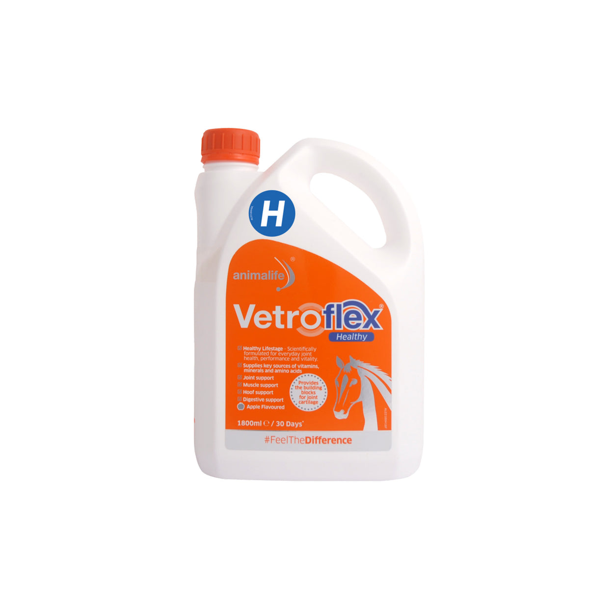 Vetroflex Healthy hestefoder i 1800 ml flaske fra Animalife