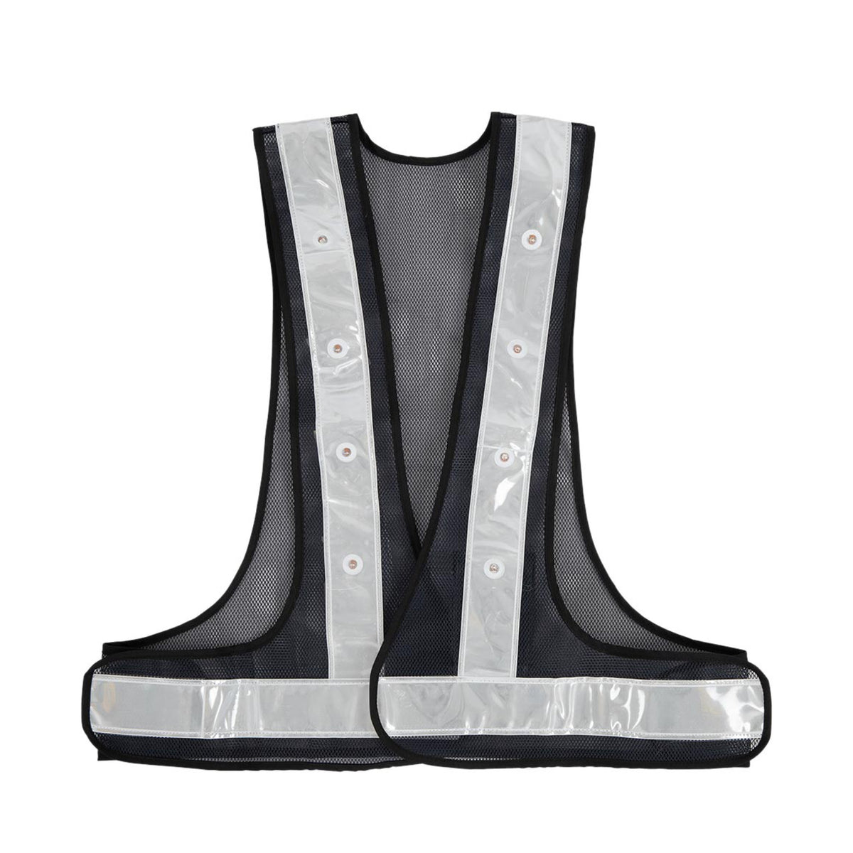 Refleksvest med LED lys Sølv Voksen til heste fra BR – billede 6