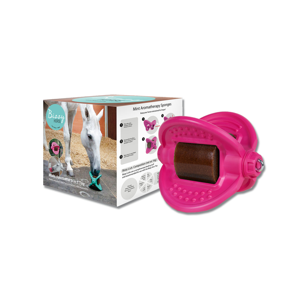 Bizzy Ball Pink hestefoder fra Bizzy Horse – billede 5