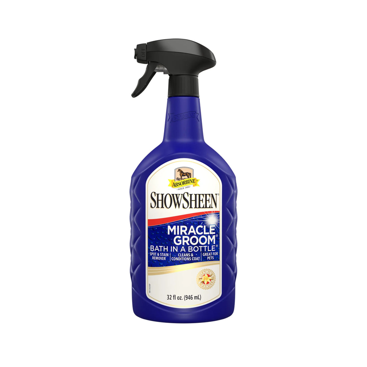 Absorbine Showsheen Miracle Groom i 946 ml flaske til heste