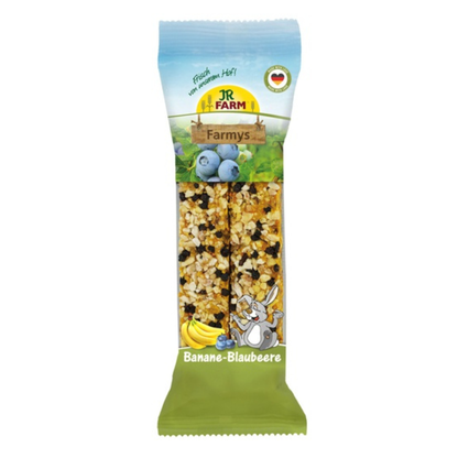 JR Farm Banan og Blåbær 160g i 160 g pose til kaniner og gnavere