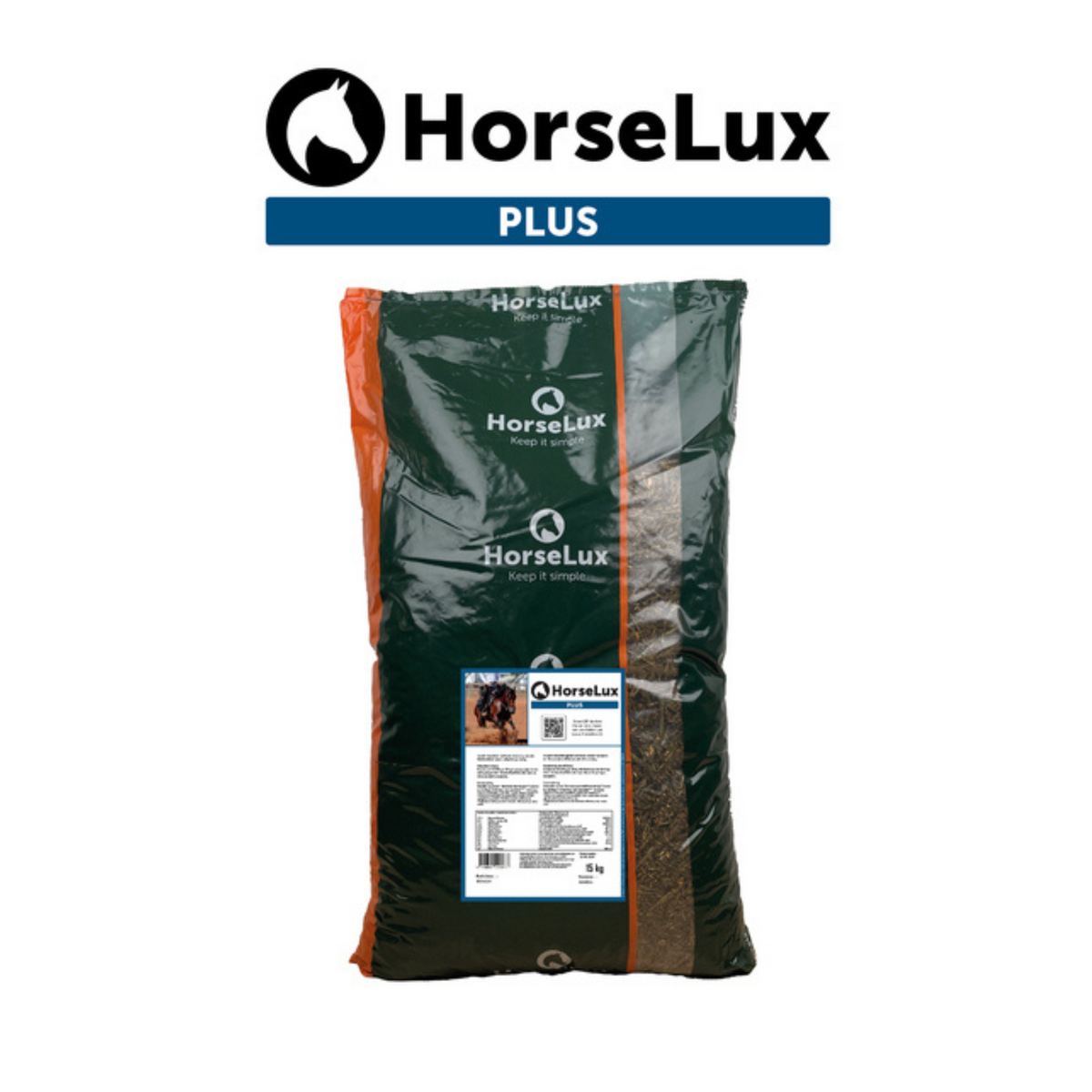 HorseLux Plus hestefoder i 15 kg sæk