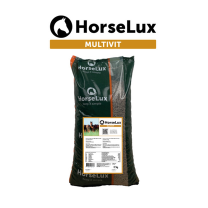 HorseLux MultiVit Vitamintilskud i 12 kg sæk til heste