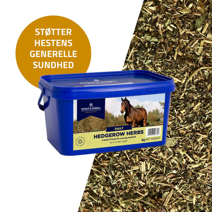 D&H Hedgerow Herbs i 1 kg pose til heste fra Dodson & Horrell