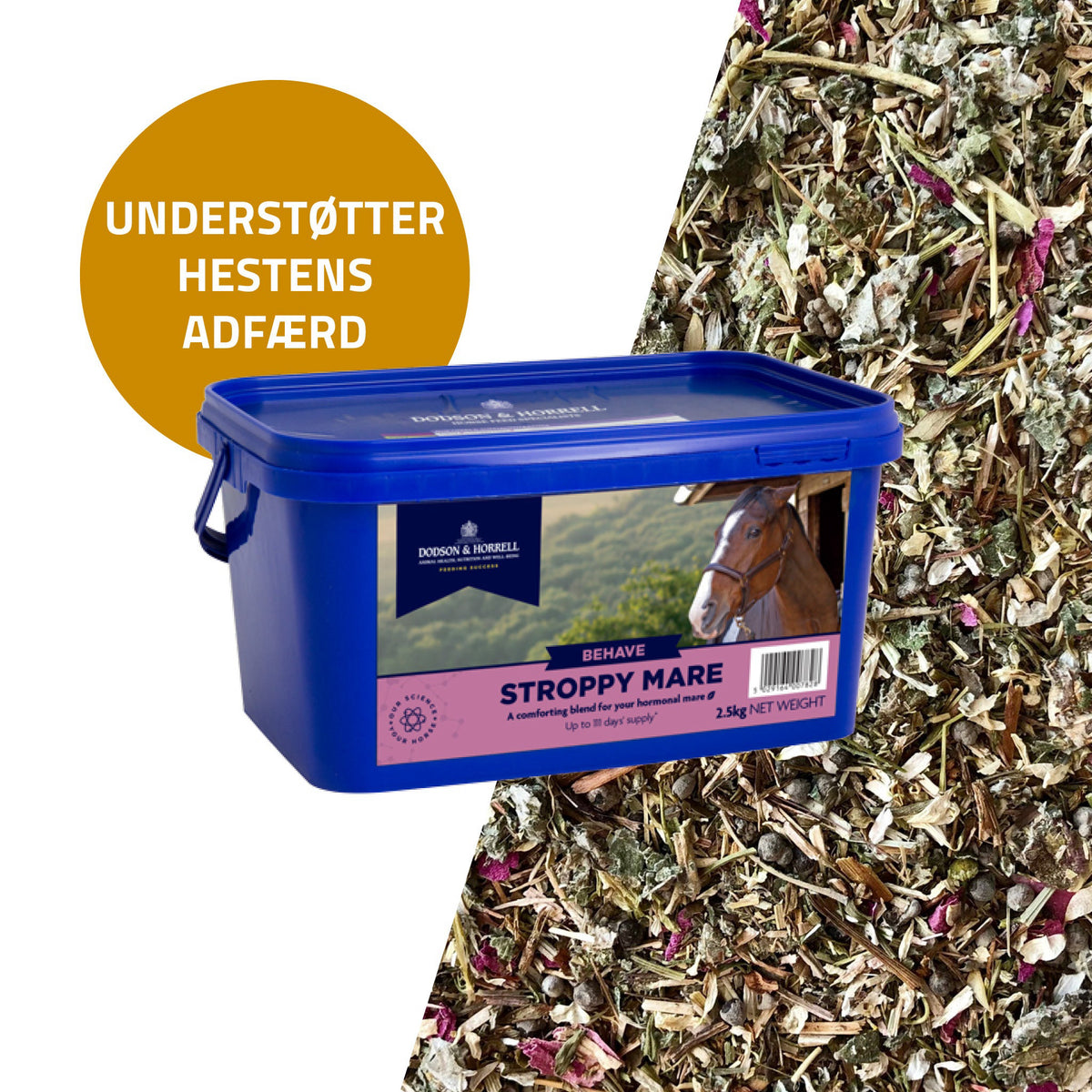 D&H Stroppy Mare Mix i 1 kg pose til heste fra Dodson & Horrell