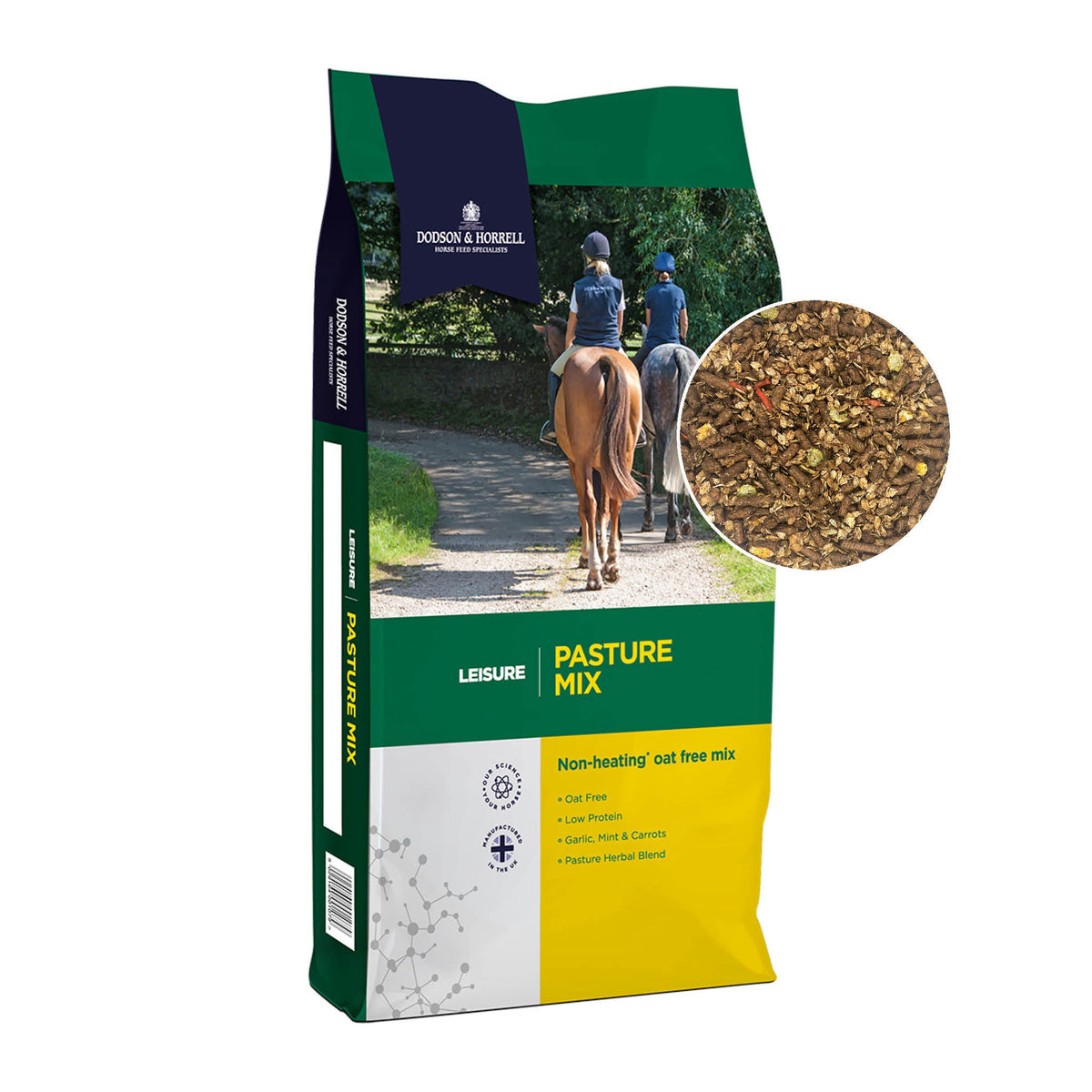 D&H Pasture Mix hestefoder i 20 kg sæk fra Dodson & Horrell