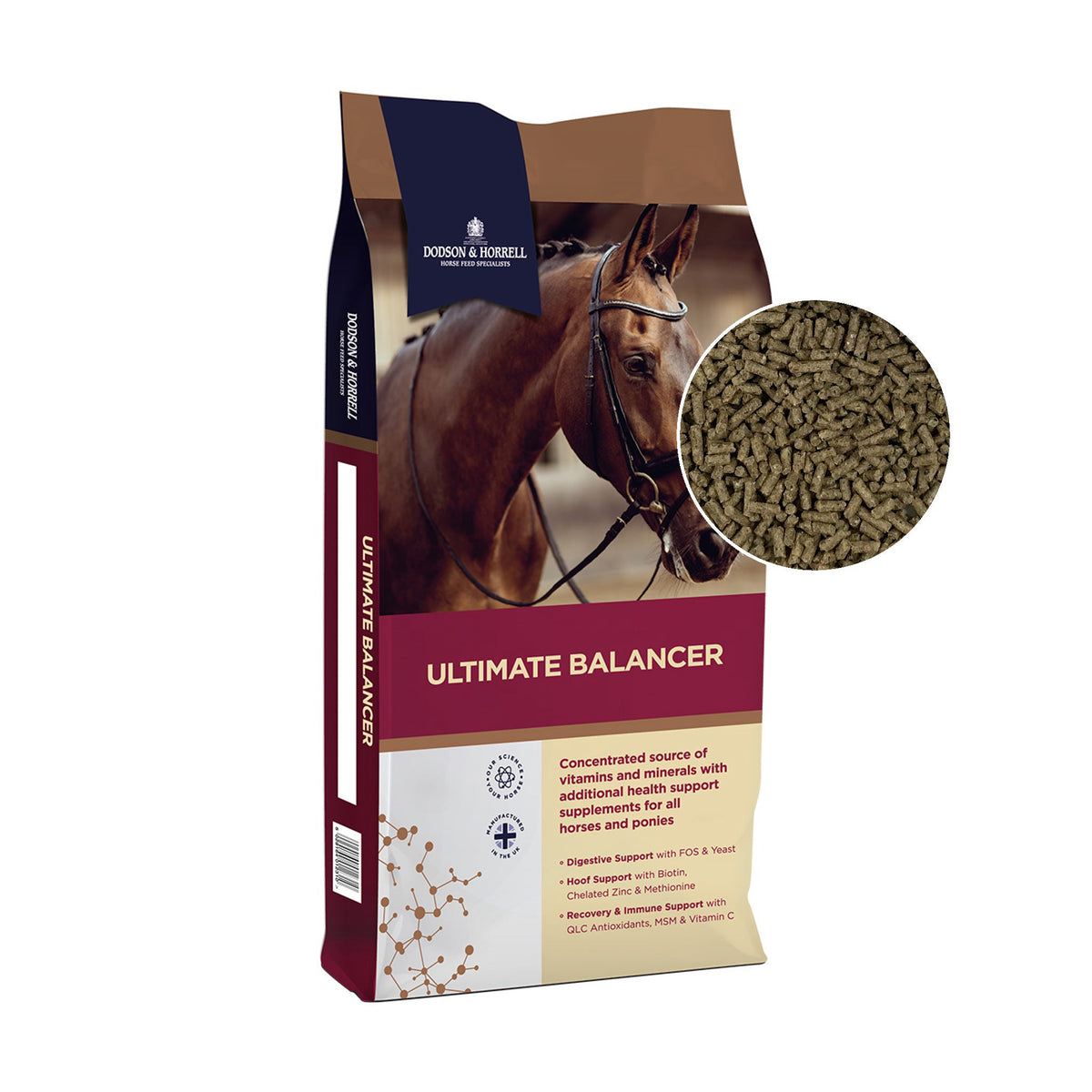 D&H Ultimate Balancer hestefoder i 20 kg sæk fra Dodson & Horrell