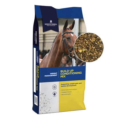 D&H Build Up Conditioning Mix hestefoder i 20 kg sæk fra Dodson & Horrell