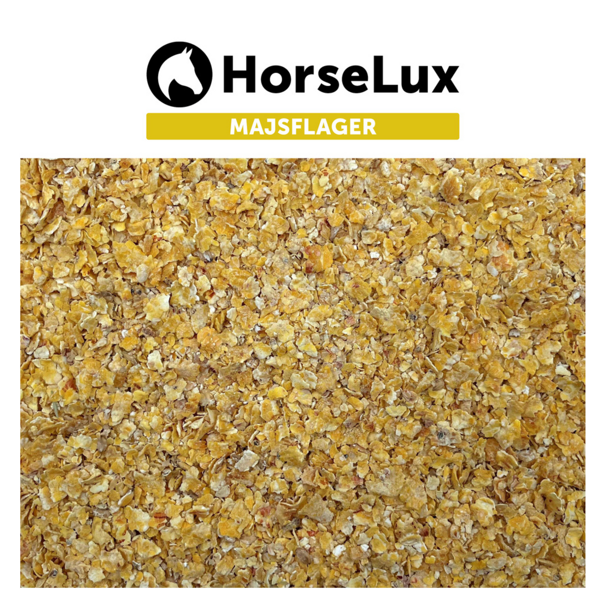 HorseLux Majsflager hestefoder i 15 kg sæk – billede 2