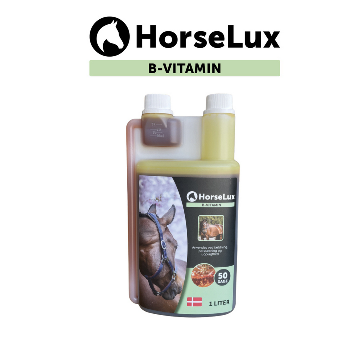 HorseLux B-Vitamin Flydende 1 ltr til heste