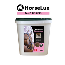 HorseLux Sandpellets Loppefrøskaller i 2 kg pose til heste