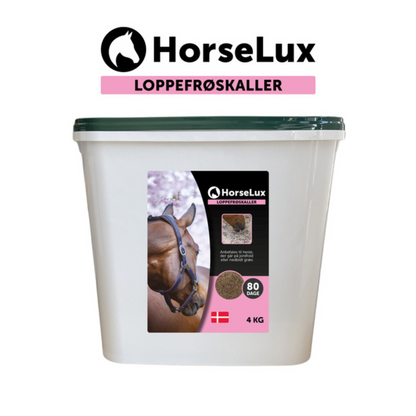 HorseLux Loppefrøskaller i 4 kg pose til heste