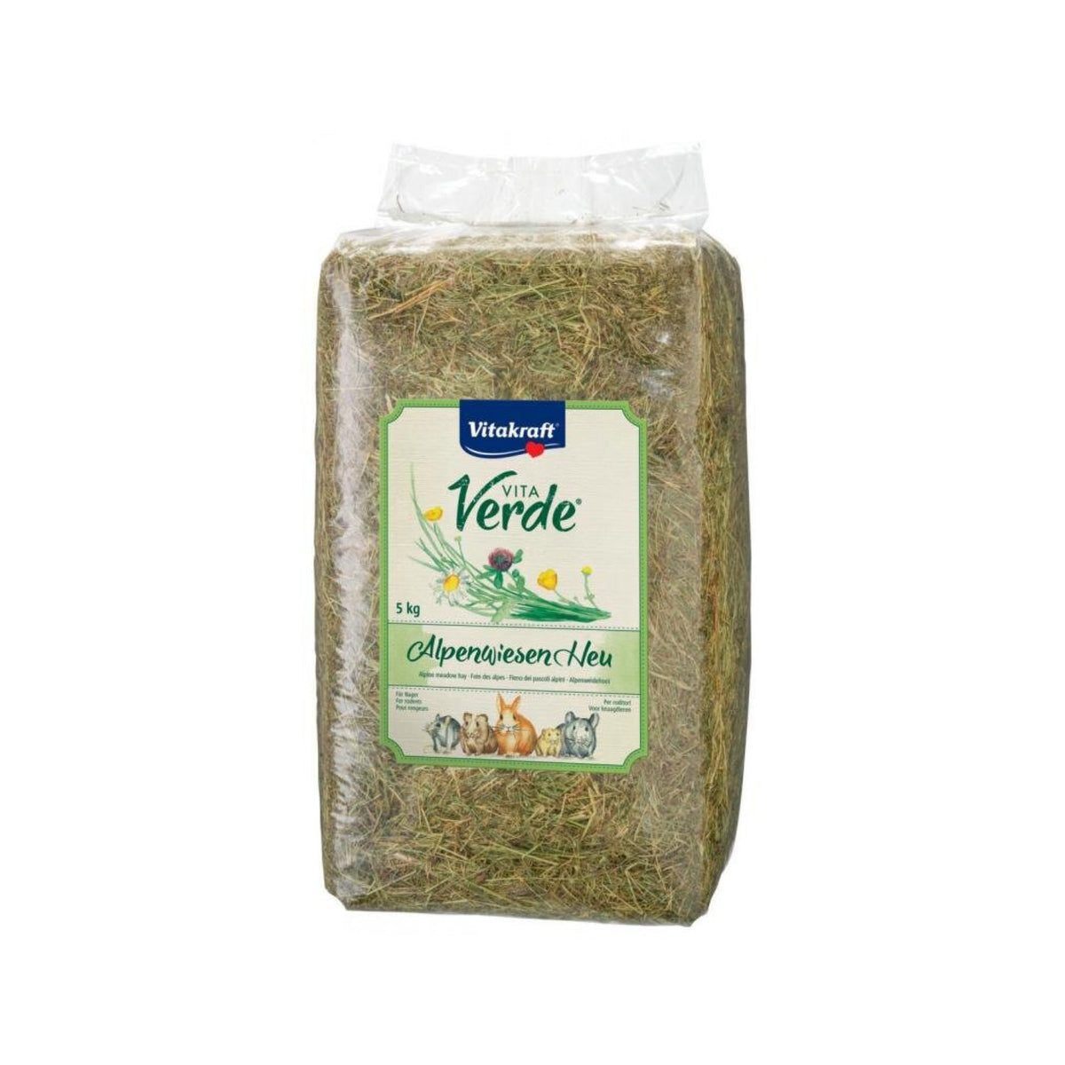 Vita Verde Alpehø i 5 kg pose til kaniner og gnavere fra Vitakraft