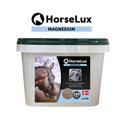 HorseLux Magnesium hestefoder i 1,5 kg pose