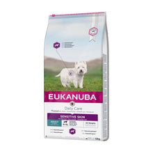 Eukanuba Sensitive Skin i 12 kg sæk til hunde