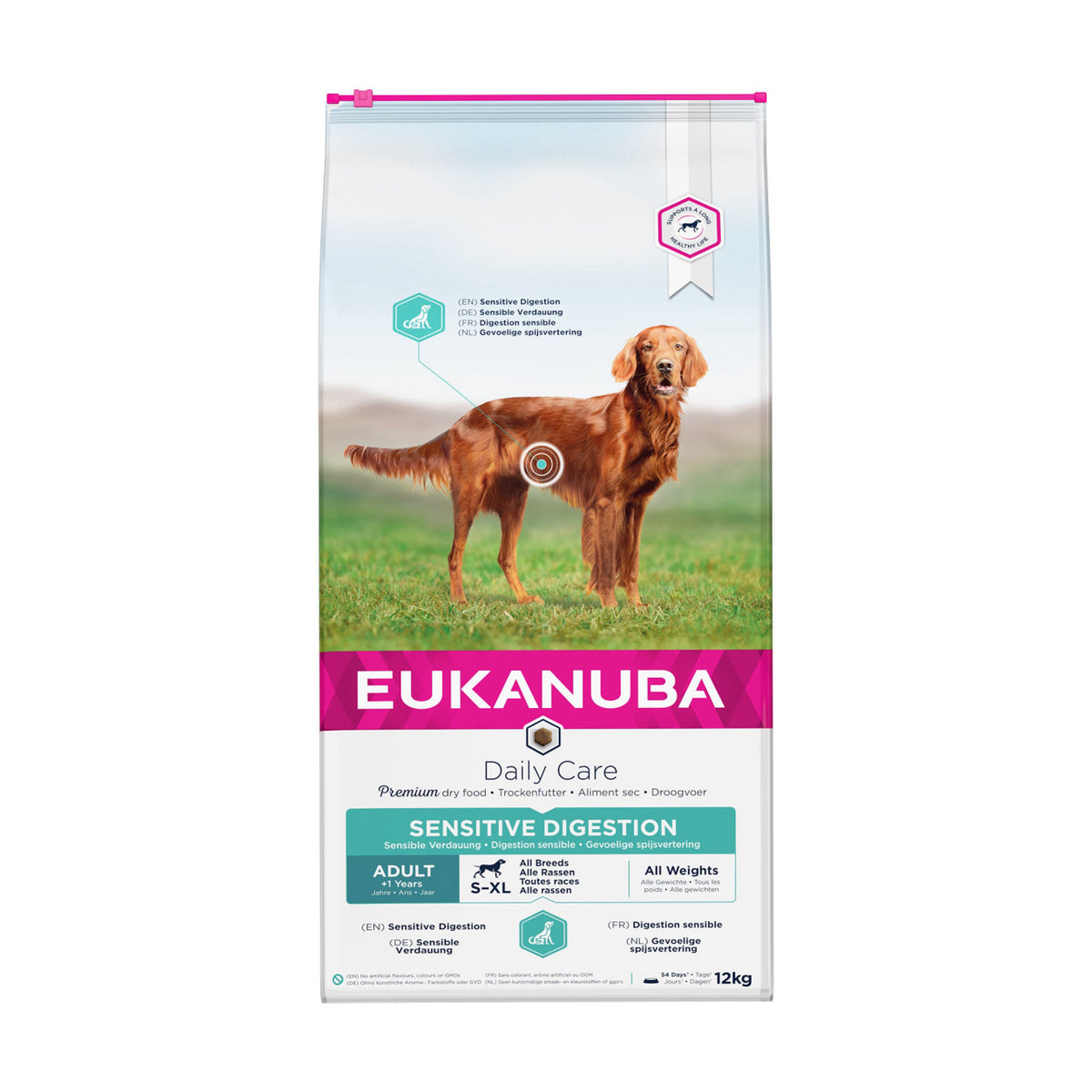 Eukanuba Sensitive Digestion i 12 kg sæk til hunde
