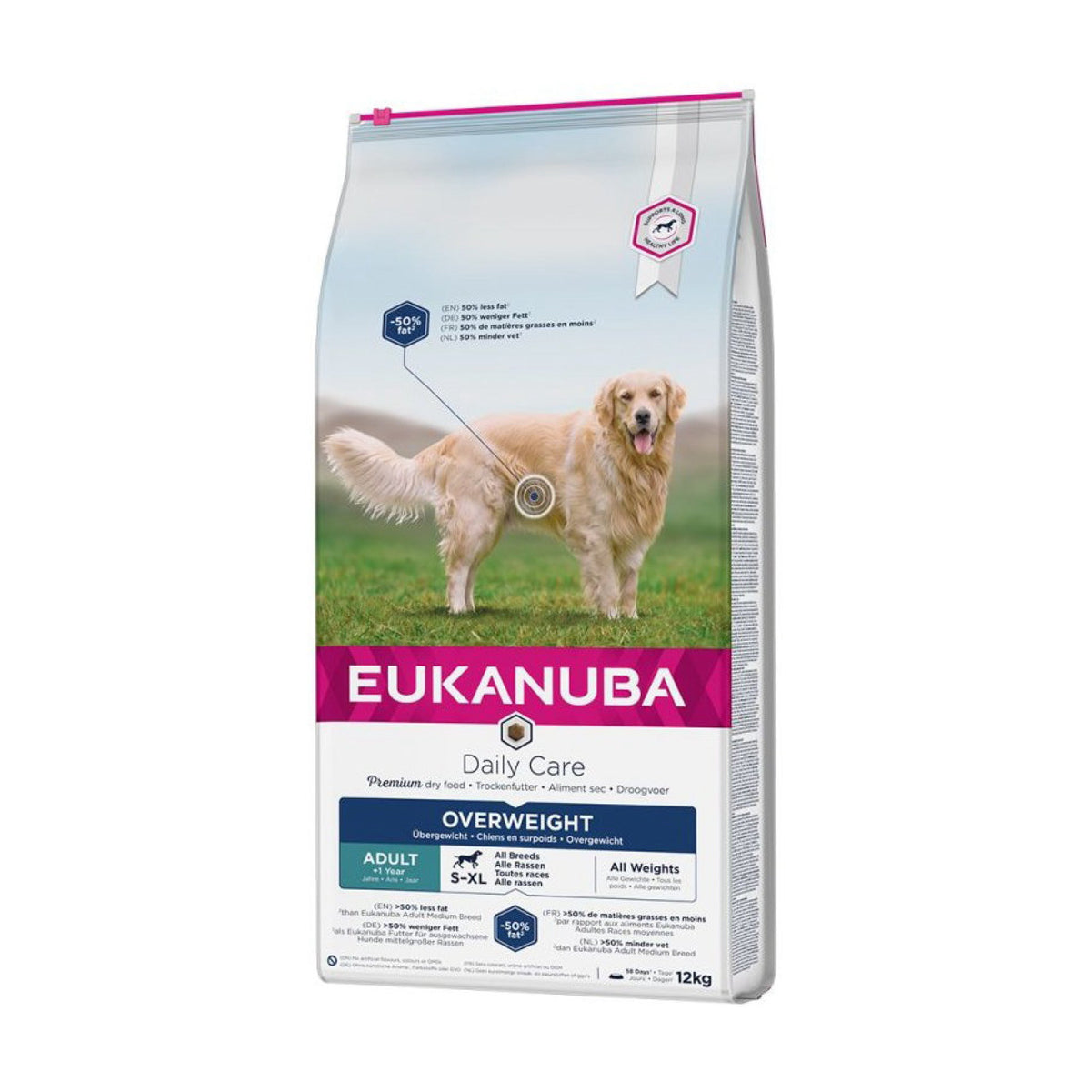 Eukanuba Overweight Light / Steriliseret i 12 kg sæk til hunde
