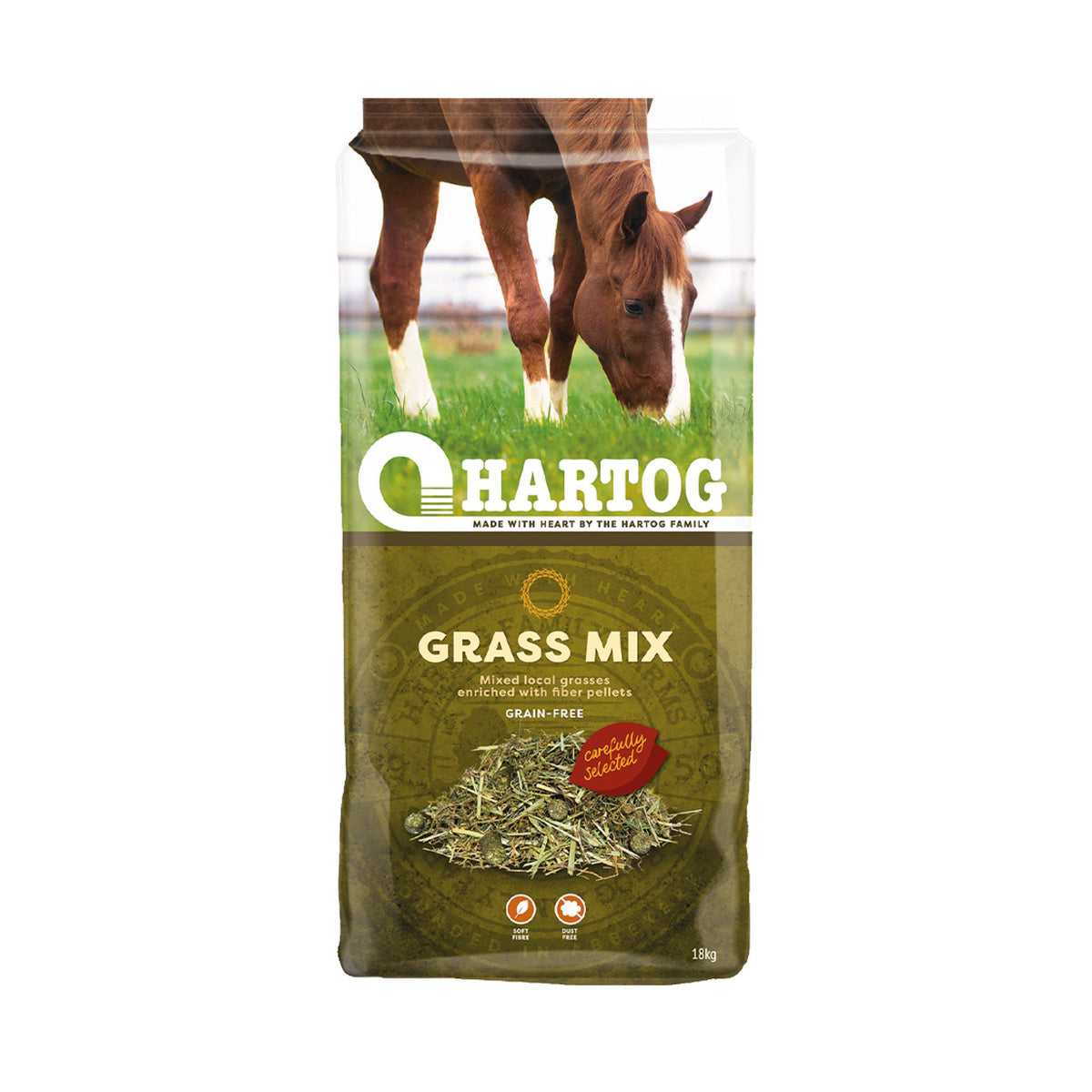 Hartog Grass Mix hestefoder i 18 kg sæk – billede 3