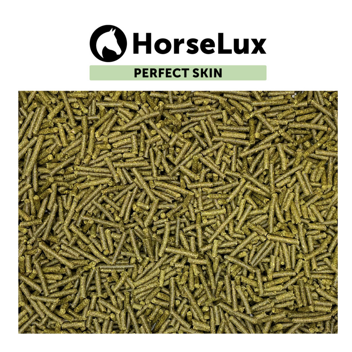 HorseLux Perfect Skin Pellets i 1,5 kg pose til heste – billede 2